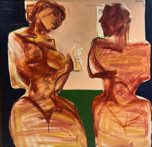 Couple in Burnt Umber