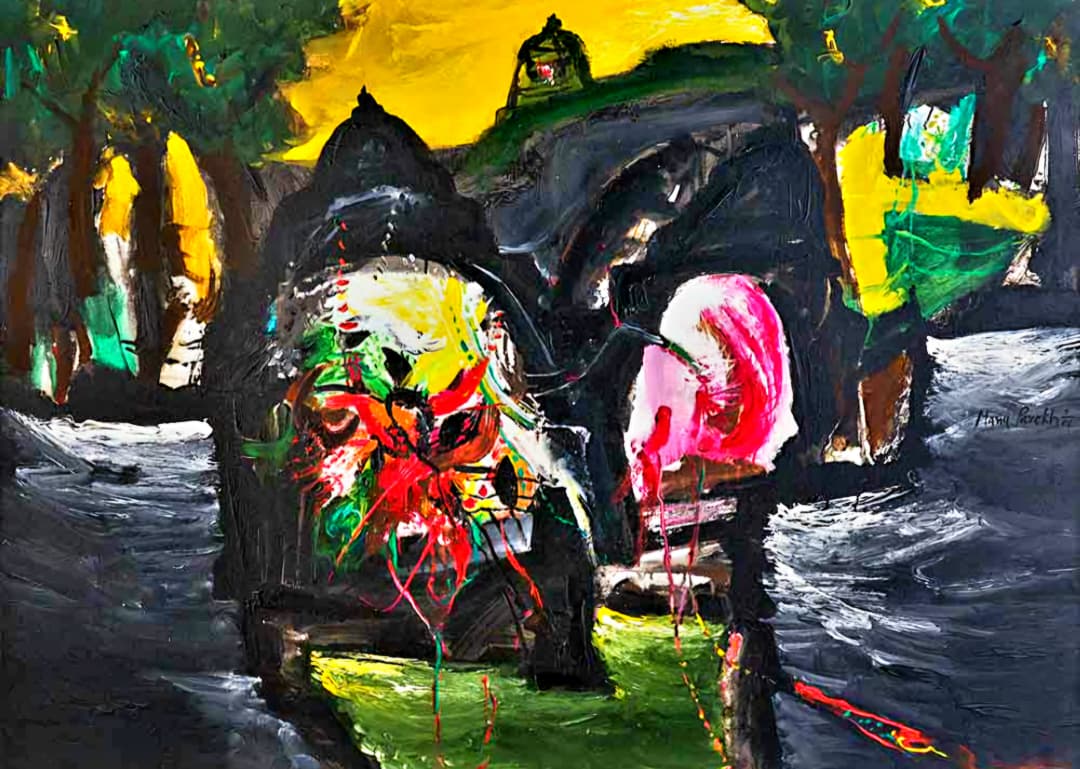 Festival at Temple of Benaras